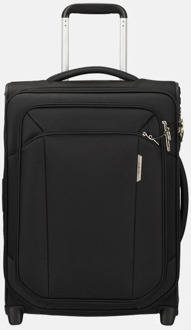 Samsonite Respark Upright 55 Expandable ozone black Zachte koffer Zwart - H 55 x B 40 x D 23 / 27