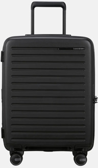 Samsonite Restackd handbagage koffer 55 cm uitbreidbaar black Zwart