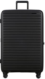 Samsonite Restackd Spinner 81 EXP black hardcase koffer Zwart - H 81 x B 54 x D 31 cm