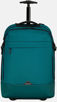 Samsonite Roadseeker Laptop Wheeled Backpack 17.3" deep teal weekendtas handbagage Groen - H 53 x B 39 x D 23 cm