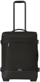 Samsonite Roadseeker Wheeled Duffle 55/20 Backpack deep black weekendtas handbagage Zwart - H 55 x B 40 x D 25 cm
