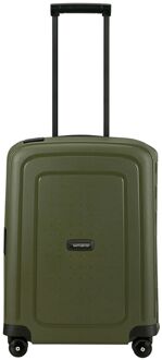 Samsonite S'Cure Spinner 55 olive hardcase koffer Groen - H 55 x B 40 x D 20 cm