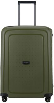 Samsonite S'Cure Spinner 69 olive hardcase koffer Groen - H 69 x B 49 x D 29 cm