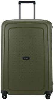 Samsonite S'Cure Spinner 75 olive hardcase koffer Groen - H 75 x B 52 x D 31 cm