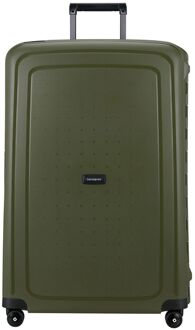 Samsonite S'Cure Spinner 81 olive hardcase koffer Groen - H 81 x B 55 x D 35 cm