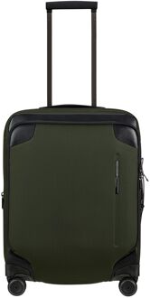 Samsonite Splendix Spinner 55 DF EXP green/black zachte koffer pilotenkoffer Groen - H 55 x B 40 x D 23 cm