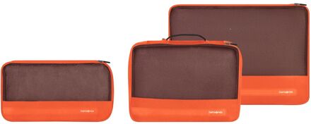 Samsonite TA Revolution Set Of 3 Packing Cubes orange koffer organizer Oranje - H 29 x B 43.5 x D 7 cm