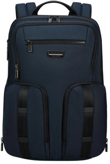 Samsonite Urban-Eye Backpack 15.6" 2 Pockets blue backpack Blauw - H 43 x B 30 x D 18
