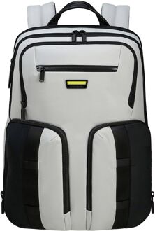 Samsonite Urban Eye Laptop Backpack 2 Pockets 14.1" light grey/lime Grijs - H 41 x B 27 x D 13 cm