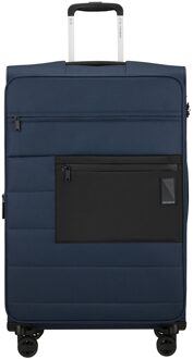 Samsonite Vaycay Spinner 77 EXP navy blue Zachte koffer Blauw - H 77 x B 47 x D 32