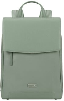 Samsonite Zalia 3.0 Backpack W/Flap 14.1" mineral green schoudertas heren Groen - H 37 x B 28 x D 9 cm