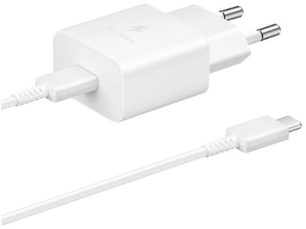 Samsung 15W Power Adapter incl. USB-C naar USB-C kabel (1m) Oplader Wit