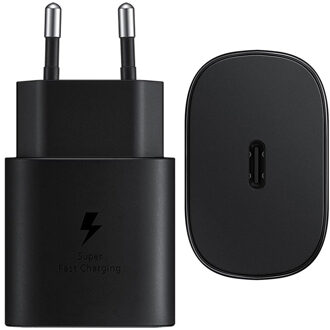 Samsung 25W Oplader Fast Charging adapter USB-C excl. kabel Oplader Zwart