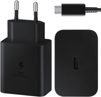 Samsung 45W Power Adapter met USB-C naar USB-C kabel Oplader Zwart