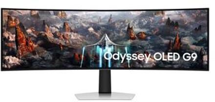 Samsung 49” Odyssey OLED G93SC DQHD Gaming Monitor Light Gray