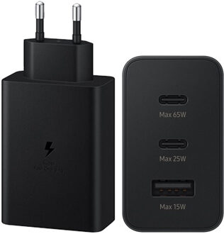 Samsung 65W Power Adapter Trio Oplader Zwart