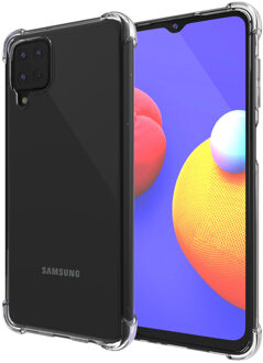 Samsung A12 hoesje - Samsung Galaxy A12 hoesje - hoesje Samsung A12 - hoesje Samsung Galaxy A12 - A12 hoesje - Galaxy A12 hoesje - Siliconen hoesje - Transparant - iMoshion Shockproof Case