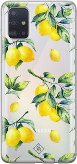 Samsung A51 transparant hoesje - Lemons