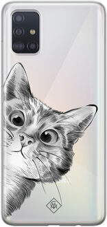 Samsung A51 transparant hoesje - Peekaboo