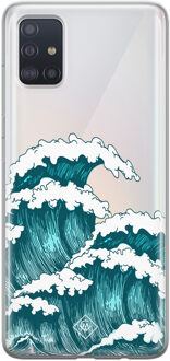 Samsung A51 transparant hoesje - Wave