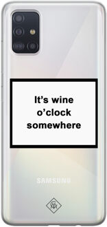 Samsung A51 transparant hoesje - Wine time