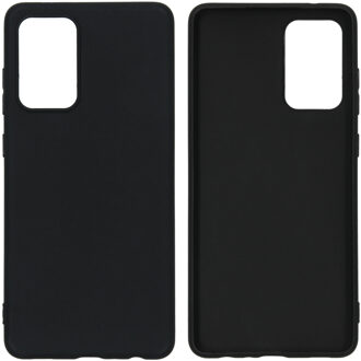 Samsung A72 hoesje - Samsung Galaxy A72 hoesje - hoesje Samsung A72 - A72 hoesje - Galaxy A72 hoesje - hoesje A72 - Siliconen hoesje - Zwart - iMoshion Color Backcover