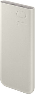 Samsung Batterij Pack 10.000 mAh - 25 Watt snelladen - 2x USB-C - Beige - One size
