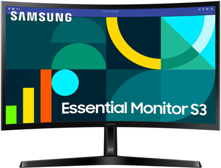 Samsung Essential S3 LS24D366GAUXEN Monitor Zwart