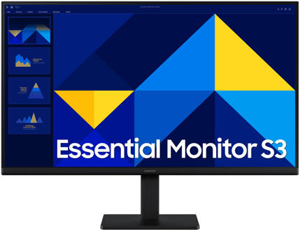 Samsung Essential S3 LS27D302GAUXEN Monitor Zwart