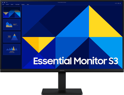 Samsung Essential S3 LS27D302GAUXEN Monitor Zwart