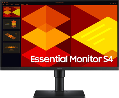 Samsung Essential S4 LS24D402GAUXEN Monitor Zwart