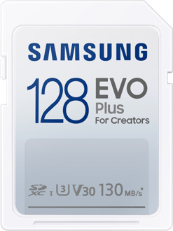 Samsung EVO Plus 128GB SDXC SD-Kaart Wit