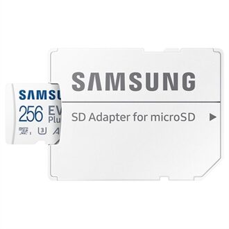Samsung EVO Plus 256GB microSDXC + Adapter Micro SD-kaart Wit