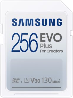 Samsung EVO Plus 256GB SDXC SD-Kaart Wit