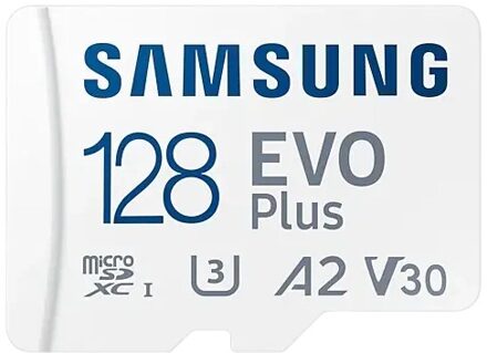 Samsung EVO Plus microSD (2024) 128GB Micro SD-kaart Wit