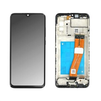 Samsung Galaxy A02s Front Cover & LCD Display GH81-2081A - Zwart