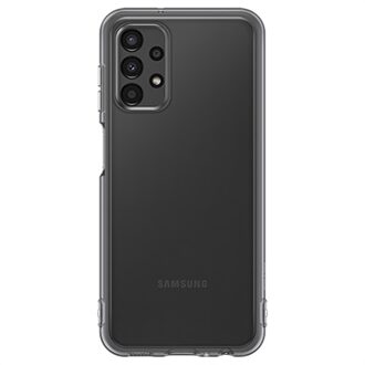 Samsung Galaxy A13 Soft Clear Cover Telefoonhoesje Zwart