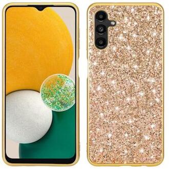 Samsung Galaxy A15 Glitter Series Hybride Hoesje - Goud