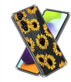 Samsung Galaxy A15 Stijlvolle Ultradunne TPU Hoesje - Zonnebloemen