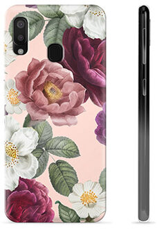 Samsung Galaxy A20e TPU Hoesje - Romantische Bloemen