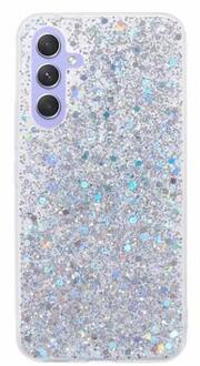Samsung Galaxy A34 5G Glitter Flakes TPU Case - Silver