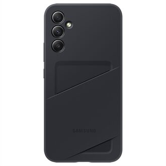 Samsung Galaxy A34 Card Slot Case Telefoonhoesje Zwart