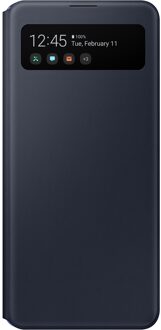Samsung Galaxy A41 S View Wallet Cover Telefoonhoesje Zwart
