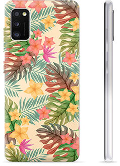 Samsung Galaxy A41 TPU Hoesje - Roze Bloemen