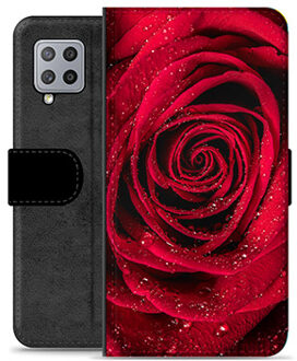 Samsung Galaxy A42 5G Premium Portemonnee Hoesje - Roze