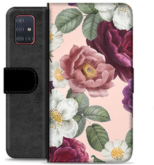 Samsung Galaxy A51 Premium Portemonnee Hoesje - Romantische Bloemen