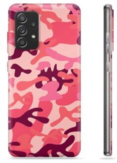 Samsung Galaxy A52 5G, Galaxy A52s TPU Hoesje - Roze Camouflage