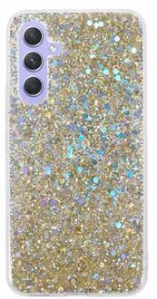 Samsung Galaxy A54 5G Glitter Flakes TPU Case - Gold