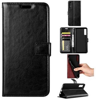 Samsung Galaxy A7 (2018) Wallet Case met standaardfunctie - Zwart
