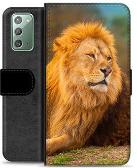 Samsung Galaxy Note20 Premium Portemonnee Hoesje - Leeuw